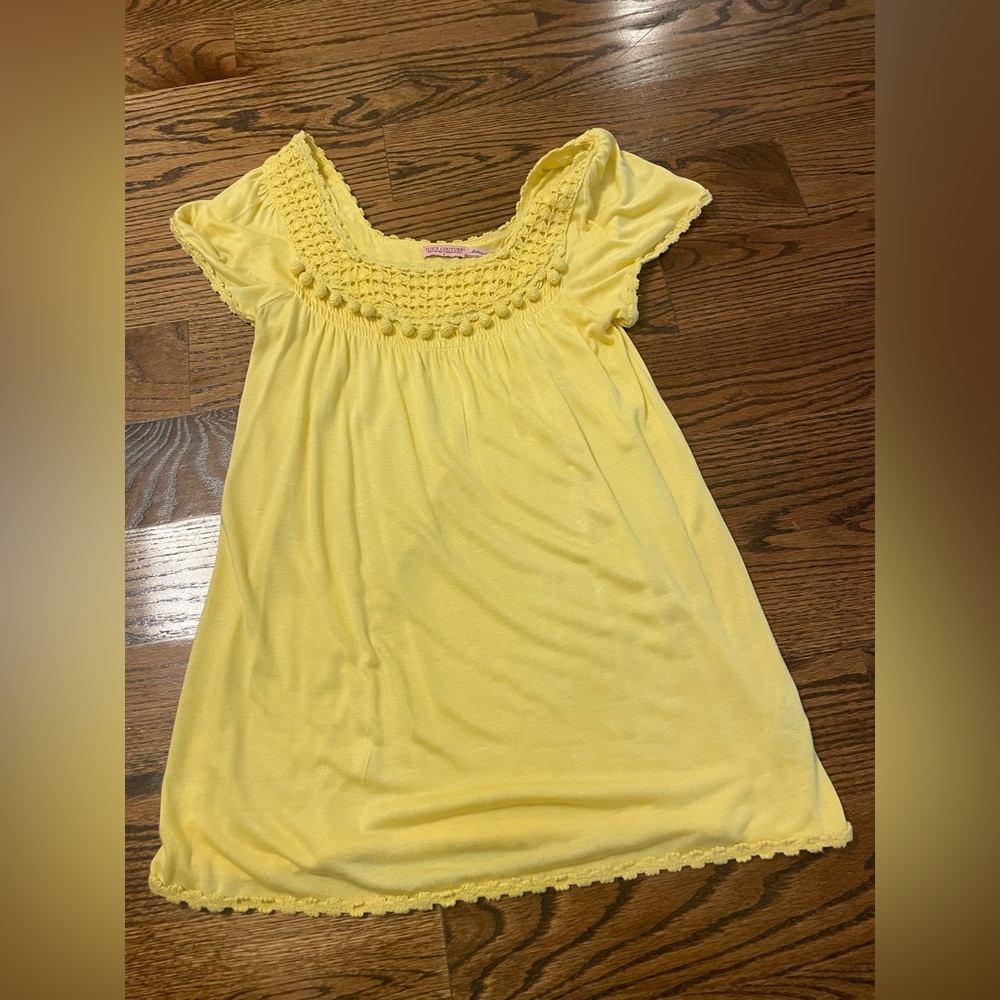 Juicy Couture yellow baby doll top